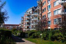 Aussicht-1 Sch�ne helle 3-Zi. Wohnung am B�rgerpark, Balkon, Einbauk�che, Barrierefrei + Garage