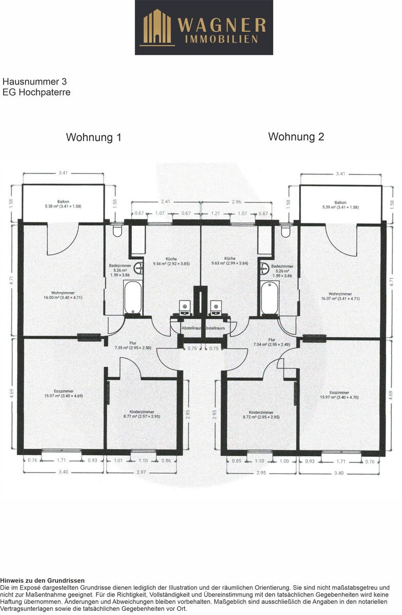 Hausnummer 3 EG Hochpaterre Mehrfamilienhaus Bremen